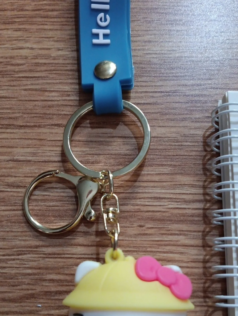Hello Kitty Keychain with Notebook Set